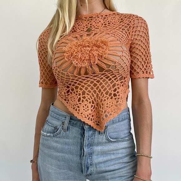 Vintage crochet top - Picture 1 of 5